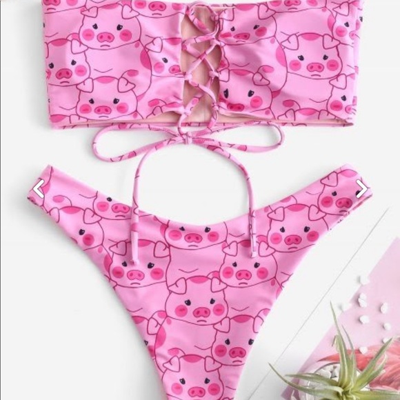 Zaful Other - Zaful pig bikini